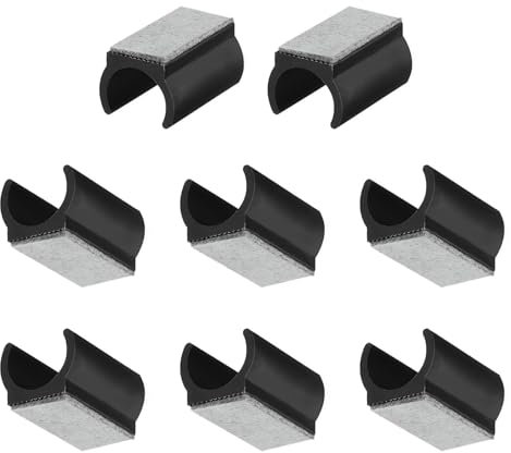 SHENGYIG 8 Stück Stuhlgleiter Freischwinger, 25 mm Filzgleiter für Schwingstühle, U-Förmige Filzgleiter für Freischwinger mit Filzgleitern für Freischwinger-Stuhlbeine, Rutschfest, Geräuschreduzierung