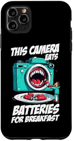 THIS CAMERA EATS BATTERIES FOR BREAKFAST Coque pour iPhone 11 Pro Max