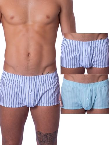 BIMONI Premium Soft Baumwolle Herren Boxer Brief – Low Rise Trunk Unterhose – Bequeme Männer Boxershorts Größen