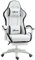 Vinsetto Sedia da Gaming in Pelle PU e Acciaio con Altezza Regolabile, Sedia Gaming Ergonomica con Schienale Reclinabile, 65x65x121-129 cm, Bianco e Nero