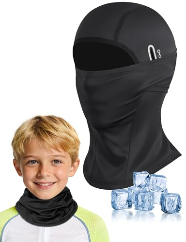Becellen Cooling Sturmhaube Kinder, Multifunktionale Sommer Balaclava Sturmmaske Fahrrad Atmungsaktiv Sports Gesichtsmaske für Jungen Mädchen Outdoor