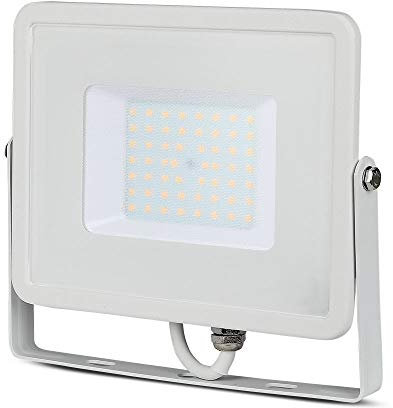 V-Tac VT-50, Faro LED da esterno, Con chip Samsung, 50 W, Luce colore bianco, 4000 lm