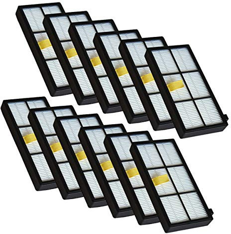 YanBan 12 filtri HEPA compatibili con iRobot serie 800 900 870 880 980 Accessori per aspirapolvere Sostituzione parti