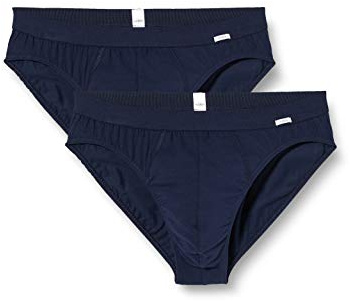 Huber Herren Marc Brasil Slip 2er Pack Slip, 2per Pack Blau (Marine 0377), Large (Herstellergröße: L)