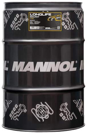 MANNOL 7715 Longlife Motoröl 5W-30, VW 504 00/507 00, synthetisch, 208L | Synthetisches Motoröl für Benzin und Diesel, ACEA C3, MB 229.51, BMW Longlife-04, für Pumpe-Düse-Systeme des VW-Konzerns