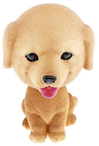 Fenteer Wackelkopf Hund Wackelfiguren für Auto Armaturenbrett Dekoration - Golden Retriever