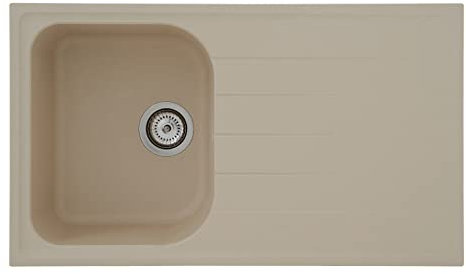 Küchenspüle Einbauspüle Spülbecken Granitspüle 86 x 50 Beige Respekta Orlando