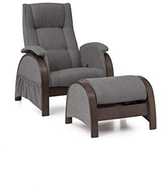 Atlantic Home Collection Schaukelsessel mit festem Gestell, inkl. Schaukelhocker