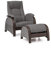 Atlantic Home Collection Schaukelsessel mit festem Gestell, inkl. Schaukelhocker