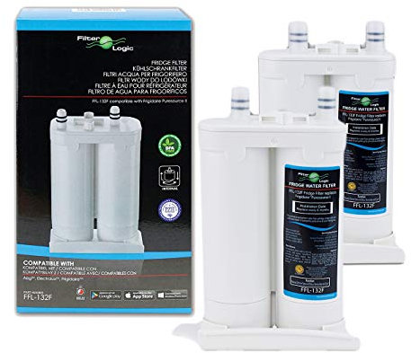 FilterLogic FFL-132F | 2x Filtro de agua frigorífico compatible con Electrolux, AEG, 4055319455, WF2CB, FC-100, PureSource 2 Ice & Water Filtration System para frigoríficos americanos