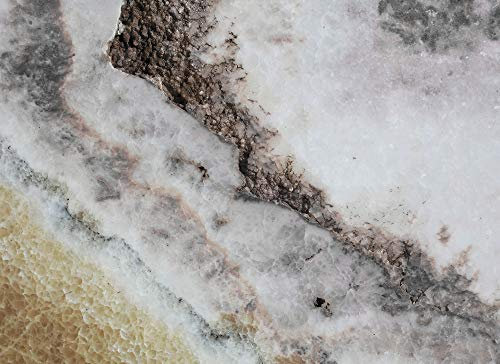 Livingwalls 118792 Photographic Wallpaper with Rose Quartz Marble Look in Brown, Grey, White 350 x 255 cm XXL Wall Mural