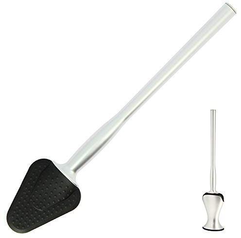 WC Wunder Nova Silicone Toilet Bathroom Brush with Holder Set – Free Standing Hygienic Flat & Flexible Under Rim Loo Bowl Cleaning Brush with Long Handle – No Bristles, Modern Design & Quick Drying