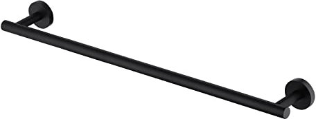 KES Black Towel Rail 60CM Bathroom Towel Holder Wall Mounted Towel Bar Hanger SUS304 Stainless Steel Towel Racking, A2000S60-BK