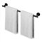 KES Black Towel Rail 60CM Bathroom Towel Holder Wall Mounted Towel Bar Hanger SUS304 Stainless Steel Towel Racking, A2000S60-BK