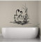 57 X 57 Cm Schwan Wandtattoo Badezimmer Dekoration Vinyl Wandaufkleber Liebe Schwan Tapete Abnehmbare Schwimmende Tier Wandtattoo Vinyl Art