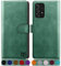 SUANPOT for Samsung Galaxy A53 5G case with [Credit Card Holder][RFID Blocking],PU Leather Flip Book Protective Cover Women Men for Samsung A53 5G Phone case Sea Green
