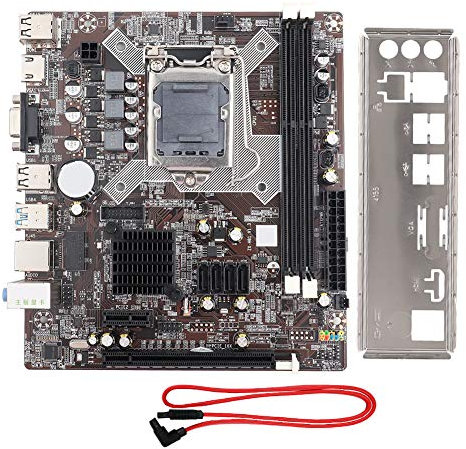 Computer-Motherboards, H81 Lag1150 DDR3-Motherboard mit Hdmi Sata 2.0 USB 2.0-Unterstützung VGA + Hdmi Dual-Ausgang, Eingebauter Akku