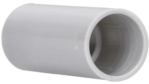 100 Stück Verbindungsmuffe Ø 16x45mm M16 PP für Kunststoff-Stangenrohr grau Voxura