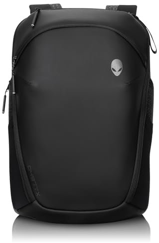 Alienware AW724P Horizon Travel Backpack - Fits upto 18-inch, 840D Fabric, EVA Foamed, Weather-resistant, Shockproof, Padded Shoulder Strap, Padded Back, RFID Blocking Pocket - Galaxy Weave Black