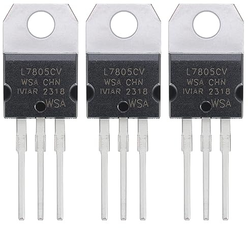 ALLECIN 30 Pezzi L7805 L7805CV LM7805 Regolatore di Tensione 5V 1,5A Regolatori di Voltaggio Positivo Transistor 5 Volt 1,5 Ampere TO-220