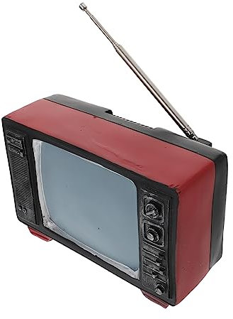 Warmhm 1pc Harz Fernsehen Modellierung Ornament Mini Fernsehen Home Decor Stil