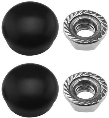 EMSea Lot de 2 cache-écrous de bras d'essuie-glace avant 1J0955205A/133955435/955203005 compatibles avec VW Transporter T4 T5 T6