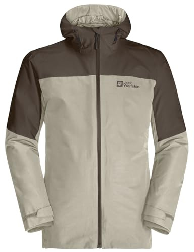 Jack Wolfskin Herren Glaabach 3in1 Jkt M, Seal, XXL EU