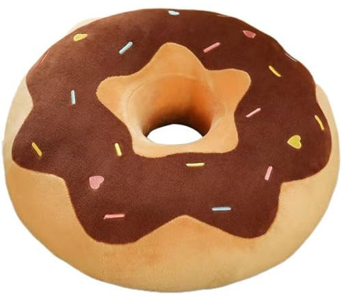 Sanfly Donut-Kissen, Gefülltes Donut-rückenkissen, Wurfkissen, Süßes Donut-weiches, Gefülltes Plüschkissen, Simulationsessen, Sofa-stuhlkissen