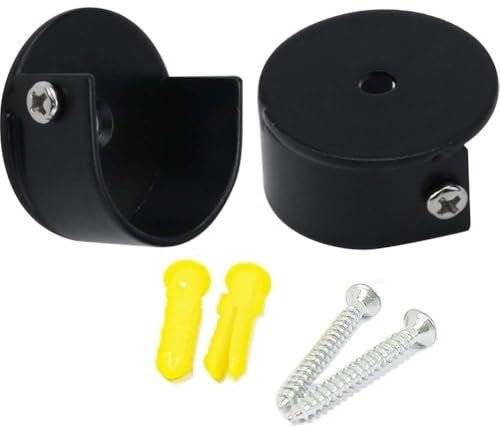 Yerleomit Gardinenstange Halterung 2 Stück Legierung Vorhangstange Halterung Gardinenstangen Halterung Vorhangstangen Halterungen Rundrohr Halterung Gardinenstangenhalter Gardinenstangen Zubehör 28mm
