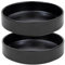 Ceramic Cat Bowls,6‘’Cat Food Bowl to Relieve Cat Whisker Fatigue,Pet Food Bowls for Cats and Puppies (Black, 6'')