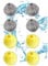 JYTDBCS 8 Pack Pet Hair Remover for Washing Machine, Lint Catcher, Dissolves Fur and Lint, Yellow and Gray, Manual Operation, Nylon and Plastic Material