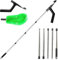Vmxlso Gutter Cleaning Tools Telescopic, 220CM, Gutter Cleaning Tools with Gutter Brush & Leaf Shovel, Roof Gutter Cleaner from Ground with 5 Extendable Gutter Cleaning Pole for Cleaning Leaves Debris
