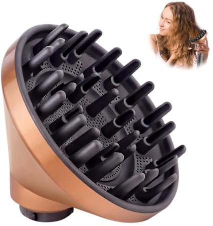 Diffuser for Dyson Airwrap, Hair Dryer Diffuser Attachment for Dyson Airwrap HS05 HS03 HS01,Upgraded Diffuser Nozzle for Dyson for Airwrap Styler(Gold)