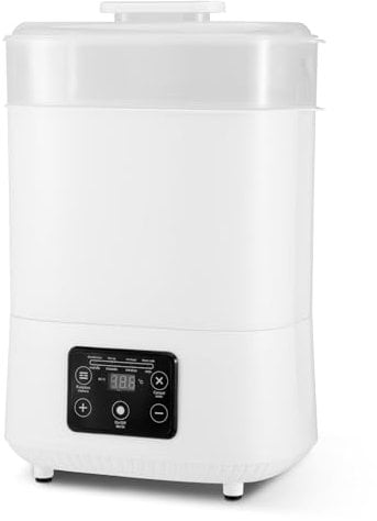 Baby Bottle Steriliser and Dryer, Electric Baby Bottle Sterilizer and Dryer with LED Screen, Hold 8 Bottles and Pacifiers, Portable Steam Steriliser for Baby Bottles, Teething Toys, Breast Pump Part