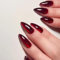 24pcs Rote Cat Eye Falsche Nägel Mandel, Französisch Künstliche Nägel Zum Aufkleben Reine Farbe Vollabdeckung FalscheNägel, Kunstnägel Natürliche für Frauen Maniküre Nail Art (Rot Mandel, 24x)
