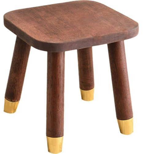 Zghhc Tabouret en Bois, Escabeau Carré, Supports pour Plantes, Pieds Détachables, Tabouret De Vanité, Banc À Langer