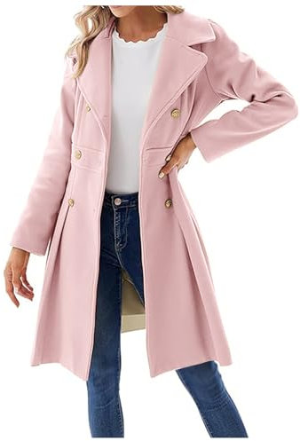 Anorak Donna Cappotto di Lana da Donna Giacche Azzurre Donna Cardigan Corto Rosa Cipria Cappotto da Donna con Mantella E Cintura Giubbotto Jeans Corto con Strass Cardigan Lunghi Colorati Giacca