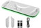 Ladestation für Meta Quest 3 Akku mit LED-Licht,USB, VR-Ladeständer Induktive für Quest 3 Headset und Controller, Ladestation mit 2 Batterien Wiederaufladbare/Type-C Ladekabel Weiß