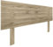 DHOME Kopfteil aus recyceltem DM-Holz mit Horizontalen Palettenstil-Beinen Palettenbett inklusive Beschläge (160cm, Kambrisches Holz)