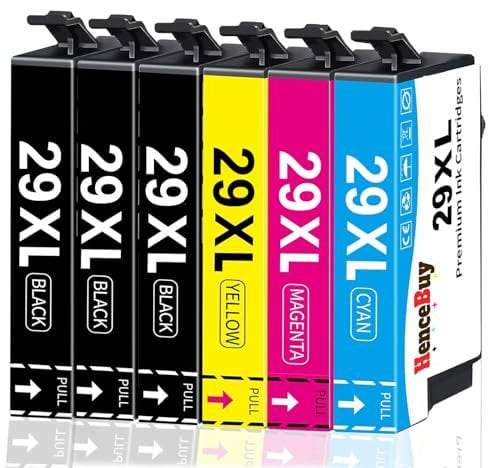 HenceBuy 29 XL Druckerpatronen Kompatibel für Epson 29XL Multipack Patronen für Expression Home XP-342 XP-332 XP-345 XP-352 XP-442 XP-445 XP-455 XP-432 XP-245 XP-235 XP-335 XP-435 XP-247 (6er-Pack)