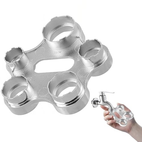 Yuaiosn Aireador llave de Montaje, 10 en 1 Universal Aerator Key de Desmontaje, Llave de Servicio Universal, Llave de Aireador, Eficiente Herramienta para Repuesto de Filtros de Baño y Cocina
