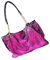 Veemoon Borsa Tote Glitterata Capacità Con Paillettes Reversibili E Manici Pu Per Donna Borsa Spalla Con Cerniera E Catena Rosa