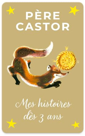 Yoto Meine Geschichten von Pater Castor ab 3 Jahren, Hörbuch für Kinder auf Französisch mit Rollkissen, zum Hören auf Geschichtenerzähler, Nachtlicht Yoto Player und Mini, erste Geschichten 3 bis 5