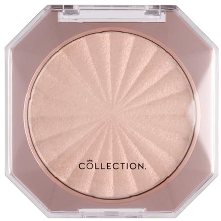 Collection Cosmetics Diamond Shine Highlighter, Powder Highlighter, Glass Skin, 6.5g, Pink Shimmer