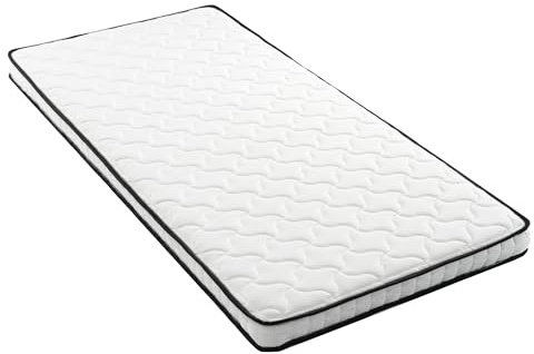 Arhatreya Federkernmatratze 90x190 cm, 10 cm Dicke, Härtegrad H3, ergonomische Module, Lendenwirbel entlastend, komfortabel & hochwertig, gerollte Matratze
