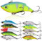 Sougayilang Angelköder Swimbait Vibe Crankbaits für Forellen, Barsch, Moschus, Zander, Angeln, Stil, F, 10 Stück