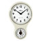Atlanta Küchenuhr mit Timer Eieruhr Wanduhr Retro Nostalgie weiß/cremefarben 6124-0