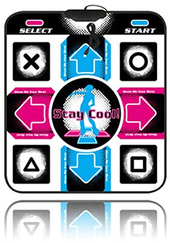 VBESTLIFE Dance Mat, Wii Tanzmatte, strapazierfähige Tanz Steppe,Dance Mat Pad Dancer Blanket mit USB für 98/2000 / XP / 7