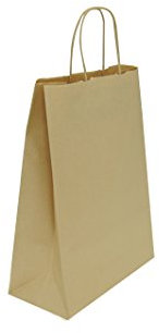 Carte Dozio - Shopper in Sealing color Avana, maniglia ritorta, f.to cm 18+8x24, cf 25 pz