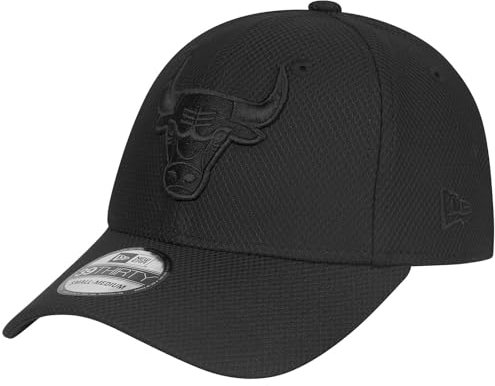 New Era 39Thirty Diamond Cap - Chicago Bulls schwarz - L/XL